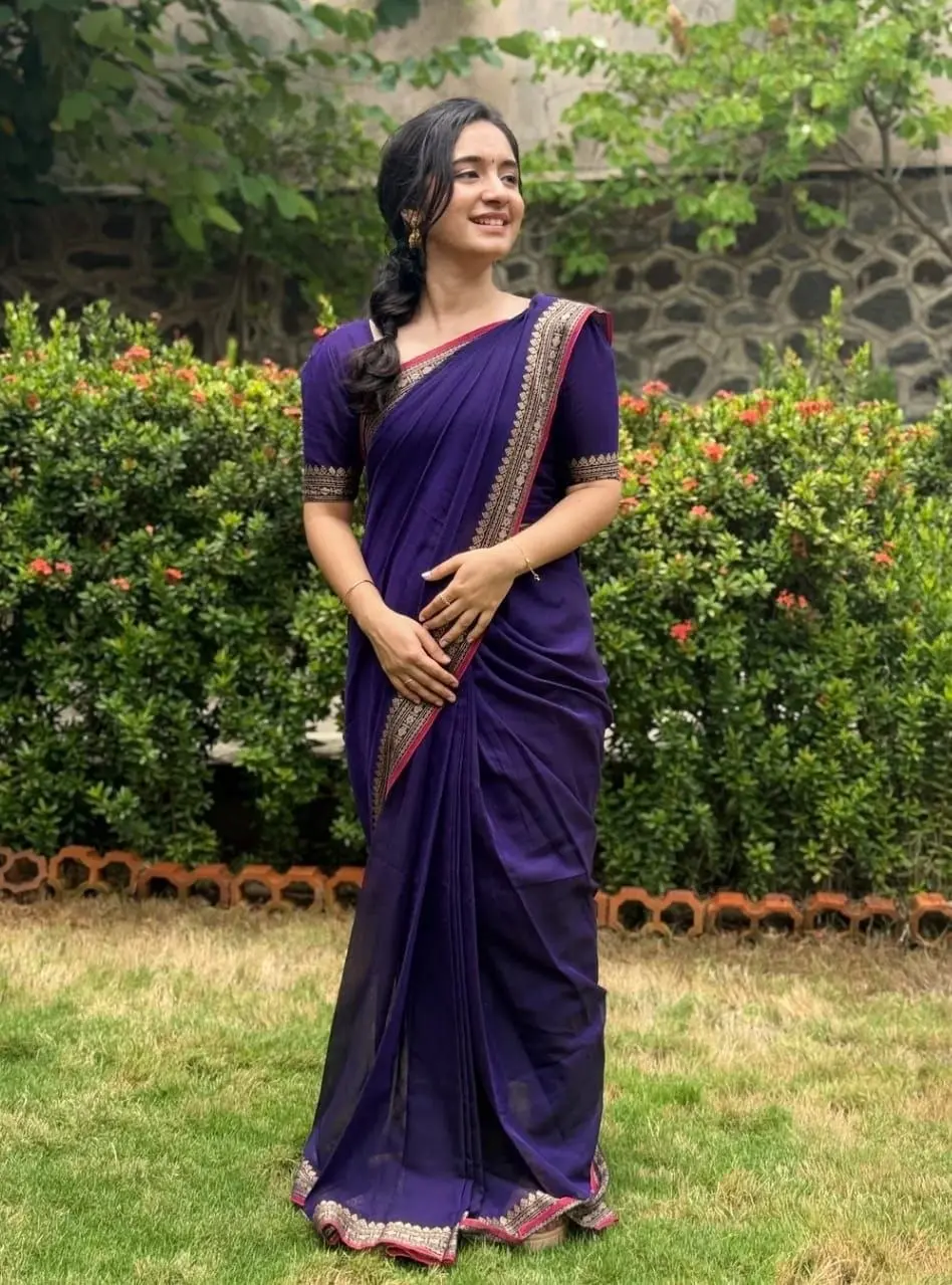 Narayanapet Sindoor Border Saree - Dusty Rose Pink